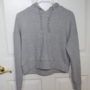 Gray Crop Sweatshirt